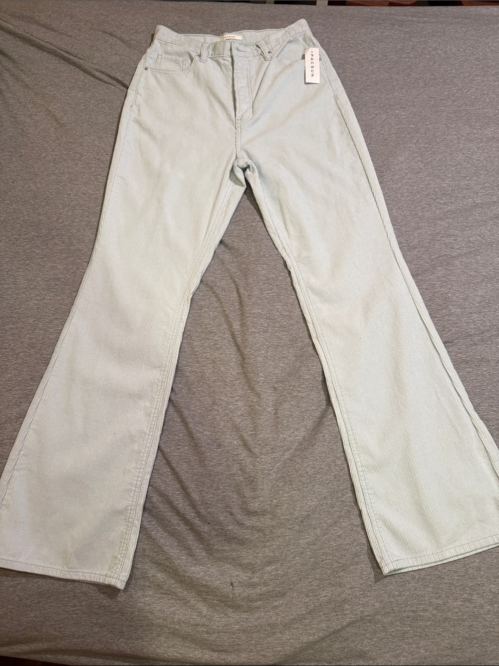 PacSun Women's Light Blue High-Rise Bootcut Corduroy Pants 29 New With Tags